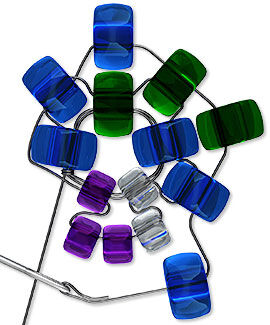 Illustration of beading stitch